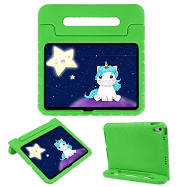 Imagem de HDE Capa para iPad 10ª geração infantil à prova de choque 10,9 polegadas com alça de visualização em vários ângulos, suporte verde