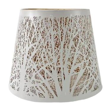 Imagem de Gralara Abajur de Metal, Acessórios para Cobertura de Luminária, Abajur Pendente para Lustre, Luminárias de Mesa, Café, Restaurante, Decoração de Casa, Grande Branco, Tamanho real