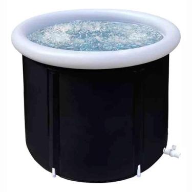 Imagem de Banheira Inflável Adulto Banheira de Gelo Recovery Crioterapia Recuperação Atleta Portátil Imersão Domus Vita Cor Preto