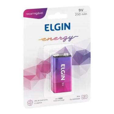 Imagem de Bateria Elgin Recarregável Alcalina 9v 250mah