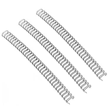 Imagem de Pente de encadernação de fio espiral de 7/8 polegadas, pacote com 50 espinhas pretas para encadernação de fio de laço duplo, passo 2:1, tamanho A4, comporta até 200 folhas, para escritório, escola e