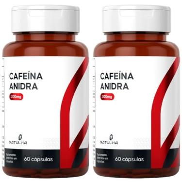 Imagem de KIT 2X Cafeína Anidra Pura 60 cápsulas - Natulha