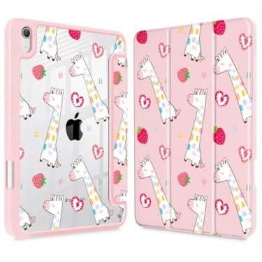 Imagem de Lepeoac Capa fina para iPad mini 7 (A17 Pro, 7ª geração) 2024/iPad mini 6 (6ª geração) 8,3 polegadas, [suporte de lápis embutido] capa traseira transparente + despertar/hibernar automaticamente