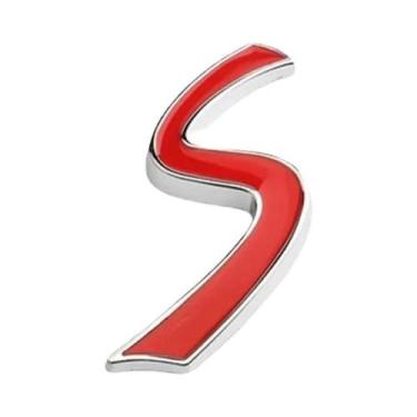 Imagem de Emblema Em ABS 3D Cooper S Para Carro, Adesivo Para Porta-Malas Trasei