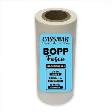 Imagem de Bopp Fosco Para Laminação Bobina A3 34cmx200m Cassmar 01un