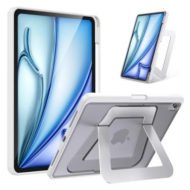 Imagem de Capa para iPad Air de 11 polegadas M3/M2 (2025/2024), iPad Air 4/5/6ª geração, suporte ajustável em vários ângulos, capa protetora completa com suporte de lápis integrado para escritório em casa ao ar