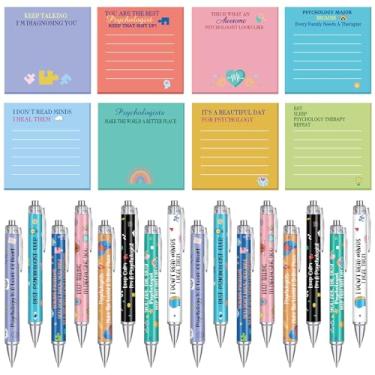 Imagem de AmazingSpark 24 conjuntos de presentes de psicólogo incluem canetas esferográficas e notas adesivas para mulheres e homens, psicologia, estudante, terapeuta, semana de psicologia, presentes de