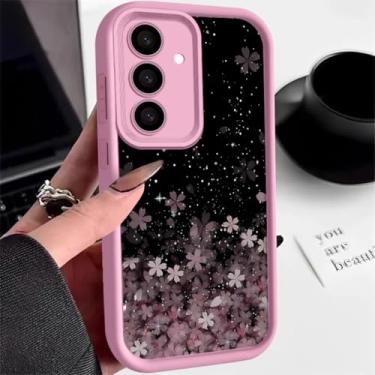 Imagem de Capa de silicone para Samsung Galaxy S25 Edge S24 S23 Ultra S24 Fe A55 A15 A16 A17 A35 A25 A54 A56 5g TPU (rosa para Samsung S24Ultra/A507)