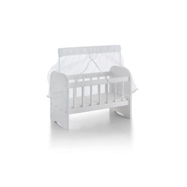 Imagem de Berço Para Boneca Ninar Com Enxoval Branco - Sonno Baby