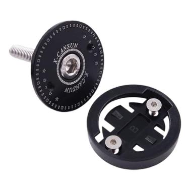 Imagem de Colaxi Suporte para cronômetro de bicicleta, acessório de liga de alumínio para R530 R330 R310 R100, peças de reposição profissionais e resistentes, Preto