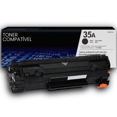 Imagem de Toner Compatível CB435A 35A Para Impressoras P1005 P1006 P1102 P1102W 