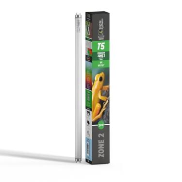 Imagem de Lâmpada réptil de sistemas répteis T5 D3 – lâmpadas de espectro total, saída de iluminação para tanques de Terrário Luminário, Vivarium – Suprimentos para animais de estimação para síntese de vitamina D3 – 30% UVA, 7000KReptile Systems 6% UVB – 24 watts 117003