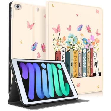 Imagem de Uppuppy Capa para Apple iPad Mini 5/4/3/2/1, para iPad Mini 5ª/4ª/3ª/2ª/1ª Geração, Capa Fofo Fofo Fofo Feminina Kawaii, Feminina, Adolescente, Bonita, Design de Desenho Animado, Capa para iPad Mini 7,9 Polegadas