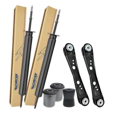 Imagem de Kit Suspensão Traseira Compatível com Corcel Belina Del Rey Completo com Amortecedores 334909MM + Braços Tensor BJC08010 + Buchas da Bandeja 011.0428 e Bucha Carretel