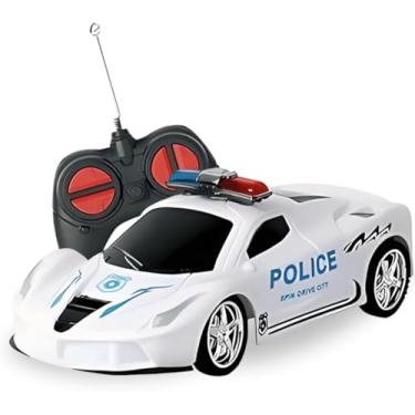 Imagem de Carrinho de Controle Remoto Policia Brinquedo Super Carro de Policia 7 Funções