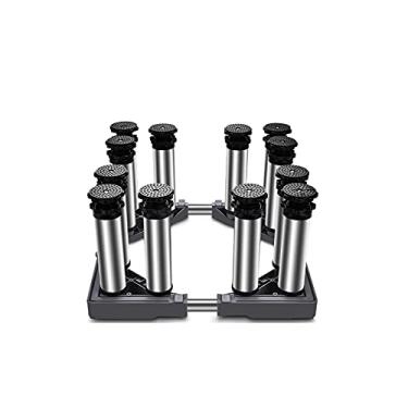 Imagem de Suporte de base ajustável para máquina de lavar 4/8/12 pernas resistentes, suporte de geladeira, congelador, comprimento/largura ajustável, 43-65 cm, base para máquina de lavar roupa - 400 kg (12