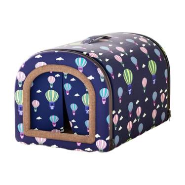 Imagem de MotiveTech Cama para gatos, 2 maneiras de usar, tenda para animais de estimação, casa para cachorro, gatinho, pátio, gramado, Balão 50x40x34cm