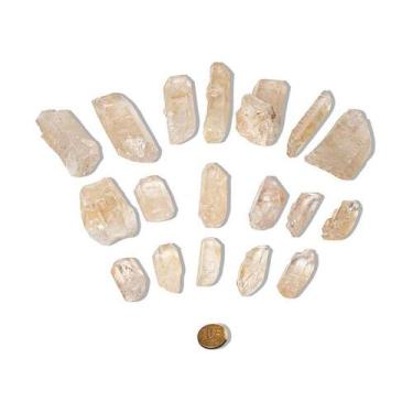 Imagem de Cristal Bruto de Quartzo Citrinado - 1kg - Tom Amarelo Natural - Crist