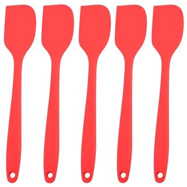 Imagem de Espatula De Silicone Vermela Grande Kit 05 Un
