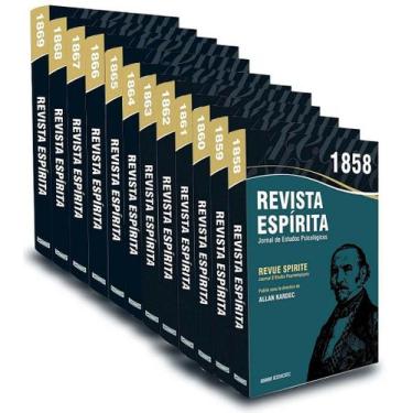 Imagem de Coleção Revista Espírita - 1858 a 1869 - 12 Volumes Completos - EDICEL