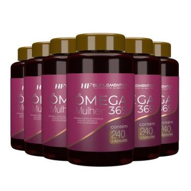 Imagem de 6x omega 3 6 9 mulher 240caps hf suplementos