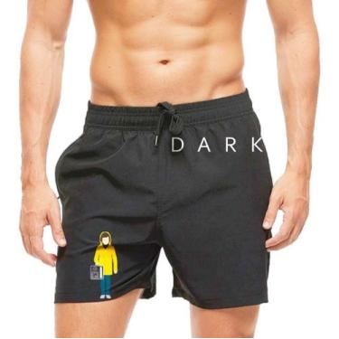 Imagem de Short Praia Shorts Banho Dark Jonas Kahnwald 623 - smoke, Preto, G 42/
