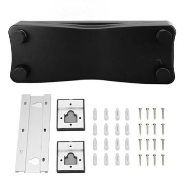 Imagem de Varal retrátil para serviço pesado linha de roupa dupla economia de espaço linha de roupa invisível para uso interno ao ar livre aço inoxidável ABS preto 5,2 m 20 kg