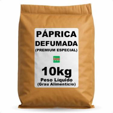 Imagem de Páprica Defumada em Pó 10kg Saco Industrial Tempero Corante para Culin