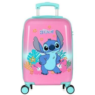 Imagem de Mala de Viagem de Bordo Infantil STITCH Rosa Lilas Luxcel