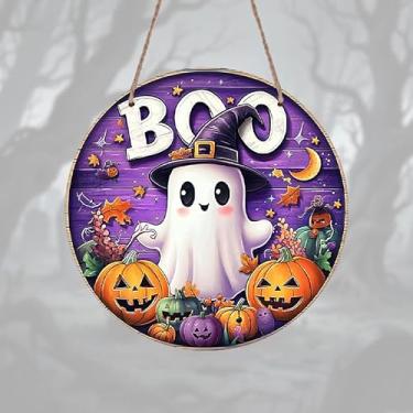 Imagem de 1 peça de decoração de parede de alumínio para Halloween, 20 x 20 cm, adequada para cozinha, banheiro, jardim, decoração de casa de fazenda, presente ideal para aniversário, Natal, Halloween e Ano