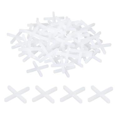 Imagem de Espaçadores de azulejo de 300 peças de 3 mm 1/20.3 cm, espaçador transversal de plástico para instalação de azulejos de cerâmica, branco