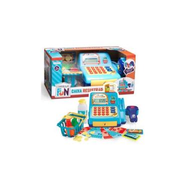 Imagem de Caixa Registradora Azul Com Luz e Som Creative Fun Multikids BR386