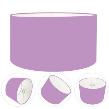Imagem de Cúpula Abajur Cilíndrica Cp-7028 Ø60x30cm Lillás - Vivare