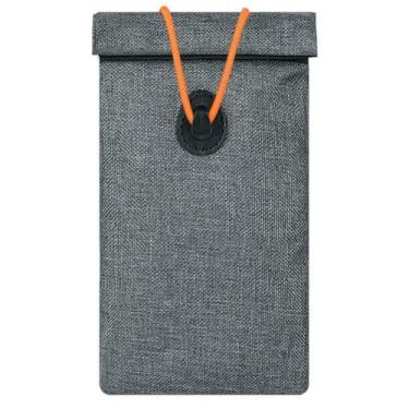 Imagem de RPROT Bolsa para celular antirastreamento anti-GPS bloqueador de sinal RFID, bolsa para função de telefone EMF proteção WiFi 5G (cinza)