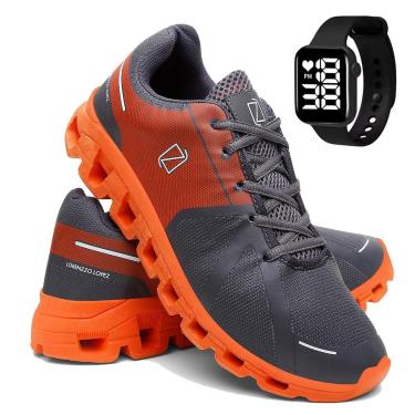 Imagem de Kit Tênis Para Corrida e Academia Masculino Esporte Fitness com Relógio-Masculino