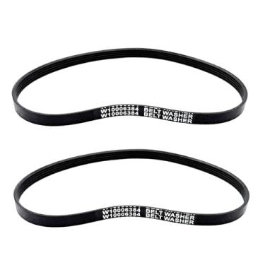 Imagem de 2 peças W10006384 correias de acionamento de arruela compatíveis com Whirlpool Kenmore Sears Amana Maytag arruelas substitui PS11747978 AP6014712 AH2579381 EA2579381 LP13725 1871380