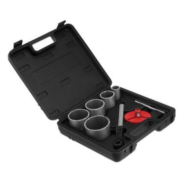 Imagem de Jogo de serra copo diamantada para ceramica, telha, 33-83mm, haste sex