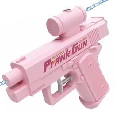 Imagem de Prank Gun, Pistola De Água Que Atira Para Trás, Pegadinha Surpresa para Brincadeira, Trolagem de Molhar, Pistola d’Água com Disparo Reverso (Rosa)