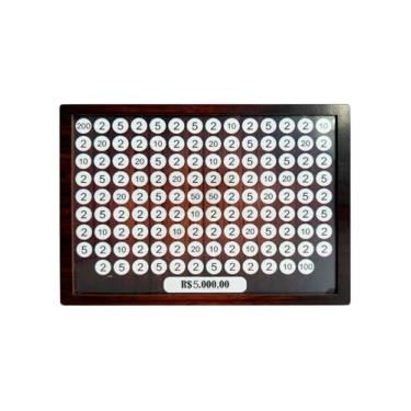 Imagem de Cofre de Madeira Desafio Woodbox Cofrinho Metodo Japones para Guardar Dinheiro até 10K (R$5.000,00)