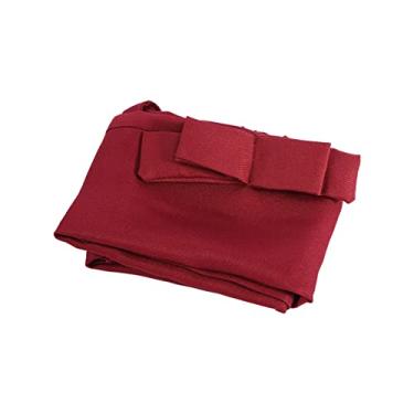 Imagem de Yunseity Avental Unissex de Poliéster Com Bolsos para Garçom, Avental Curto Durável e Confortável para Cozinha, Bar, café (Vermelho #07)