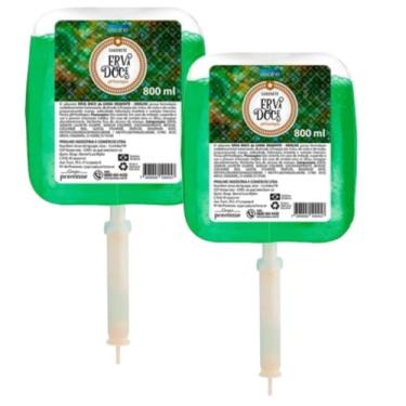 Imagem de Sachê Refil 800ml Sabonete Líquido Erva-Doce Para Dispenser pH Neutro Para Todos Os Tipos de Pele Uso Diário Residencial Escritórios Shopping Escolas Banheiro Cozinha (2, Erva-doce)
