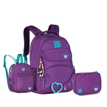 Imagem de Kit Mochila Costas Rebecca Bonbon Original 2026 - CLIO, Roxo