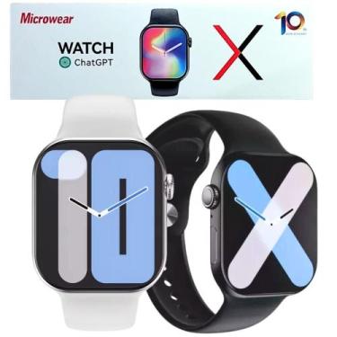 Imagem de Smartwatch Feminino Masculino W10 47mm 1GB Amoled Nfc Gps - 01Smart, B