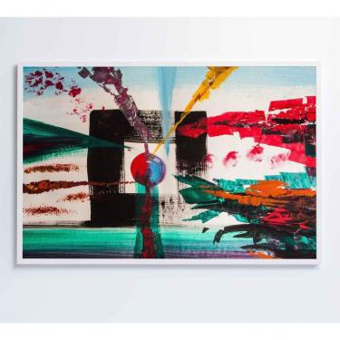 Imagem de Quadro Pintura Quadrado 60x40 Cm Adesivo Fotográfico