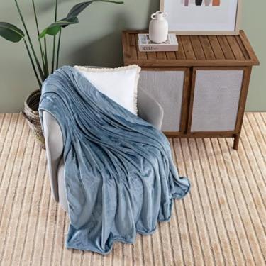 Imagem de Cobertor Ultrasoft Willow Queen 240x220cm – Manta Aconchegante e Macia para Cama Queen (siberia lisa Azuere)