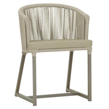 Imagem de Cadeira De Jantar Noronha Alumínio Fendi E7 Trama  Rami