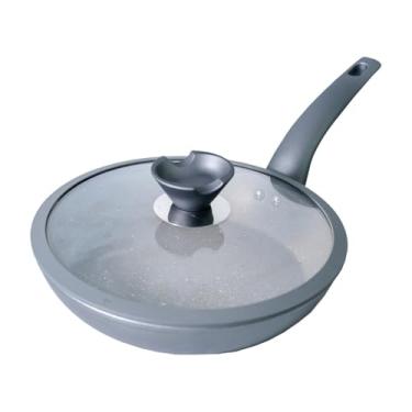 Imagem de Orleans Wok Antiaderente em Alumínio com Revestimento em Granito, Tampa com Silicone, 30cm, 3L, para Fogão Indução, Gás, Elétrico e Lenha