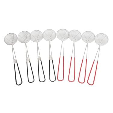 Imagem de Asixxsix Colher de Filtro de Panela Quente, 8 Peças de Aço Inoxidável Colher de Filtro de Aranha de Skimmer Com Alça, Tamanho Pequeno, Multifuncional, Prático para Cozinha, Festa
