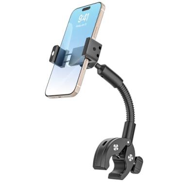 Imagem de INNSKY Suporte de telefone de bicicleta para guidão, suporte universal serve para smartphone de 4,7 a 7 polegadas para motocicleta, cortador de grama, scooter, cadeira de rodas, carrinho de bebê