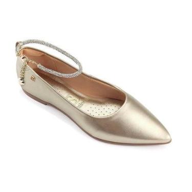 Imagem de SAPATILHA DE ABOTOAR BICO FINO SANTINELLI - 1600007-Feminino